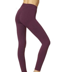 Wholesale Best Quality High Waist Yoga Gym <b>Women</b> Spandex Nylon <b>Leggings</b> Quick Dry Full Comfortable Elastic Waist Yoga <b>Leggings</b> - Product Image 2
