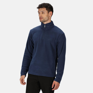 Good Quality <b>Mens</b> <b>Quarter</b> <b>Zip</b> Sweatshirt Navy Blue Stand Collar Full Sleeve Outdoor Pullover Comfortable Stylish <b>Men</b> - Product Image 3