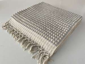 Toalla de mano de baño a rayas con pompón de algodón 100% de calidad superior 50x100 de secado rápido 250gr multiusos hecho en Turquía - Product Image 2