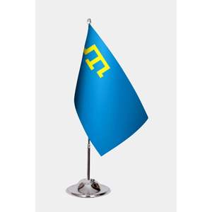Drapeau de bureau personnalisé 3x5 pieds, imprimé numériquement, motif criminologique, avec mât en aluminium, logo personnalisé - Product Image 1