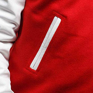 แจ็กเก็ตปักลายสำหรับผู้ชายขนาดใหญ่ออกแบบได้ตามที่ต้องการมีโลโก้ด้านหน้าสำหรับวิทยาลัยและเบสบอล - Product Image 3