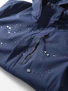 Coupe-vent personnalisé pour hommes Veste anorak de piste en nylon à capuche zippée Veste coupe-vent imperméable pour hommes pour sport de plein air randonnée équitation - Product Image 4
