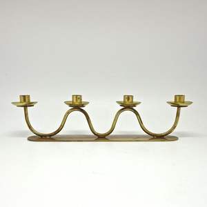 Ensemble de 3 bougeoirs en laiton avec un design élégant, support d'éclairage pour événement décoratif pour la fête de mariage et la maison - Product Image 6