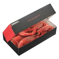 Boîte d'emballage d'aliments surgelés haut de gamme facile à assembler et à déballer, complètement scellée pour préserver la fraîcheur avec doublure en éponge