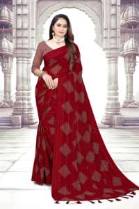 Exclusivo indio último Sari exclusivo elegante patrón pesado sin peso bordado Sari suave elegante fiestas nupciales elegantes - Product Image 2