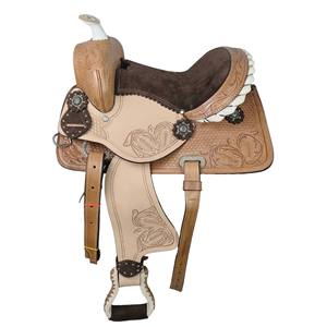 Top Qualité En Gros Baril Racing Selles En Cuir Véritable À La Main Western Cheval Selles En Vrac Cowboy Rodeo Selles Fourniture - Product Image 3