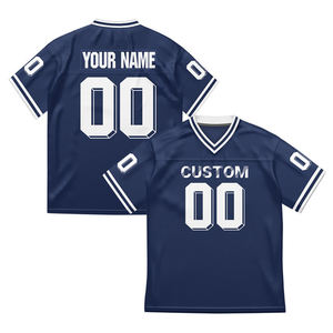 Camiseta de Fútbol Americano con Diseño Personalizado OEM - Ropa de Fútbol de Poliéster con Estampado Digital - Ropa Deportiva Transpirable de Malla para Hombre al por Mayor - Product Image 5