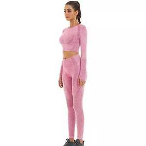 Best Design 2026 Yoga Set <b>Seamless</b> <b>Leggings</b> Fitness Pants <b>Seamless</b> Yoga Sets Women Suit High Quality 2026 Fitness Yoga Wear - - Product Image 5