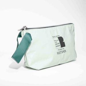 Bolsa de almacenamiento de cosméticos de moda de fábrica BSCI con cremallera logotipo personalizado hecho de tela papel Tyvek - Product Image 5