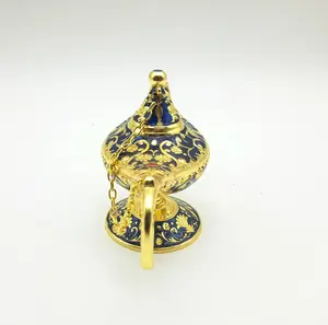 เตาเผากำยานแบบโคมไฟอะลาดินหลากสี ทำจากทองเหลือง สำหรับใช้ในพิธีทางศาสนา ทนทานและเป็นธรรมชาติ มีบริการออกแบบตามสั่ง - Product Image 4