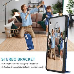 Étui pour <span class=keywords><strong>Xiaomi</strong></span> Redmi Note 12 12S 11, protection de l'appareil photo coulissante, étui de téléphone pour Redmi Note 12 Pro + Plus, coque arrière avec béquille - Product Image 6