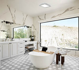 مروحة شفط للحمام مع مستشعر حركة ومؤقت تشغيل، مروحة تهوية 10 بوصة مع إضاءة ومستشعر - Product Image 6