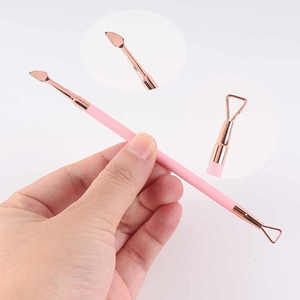 Empujador de cutículas de uñas, herramientas de manicura y pedicura de acero inoxidable, limpiador de uñas - Product Image 1