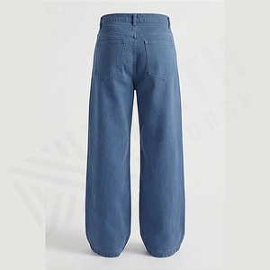 Jeans de Mezclilla Holgados para Hombre al por Mayor, Estilo Vintage, Lavado Ácido, Transpirables, Bordados, Lisos, de Pierna Recta, para Primavera, Otoño e Invierno - Product Image 2