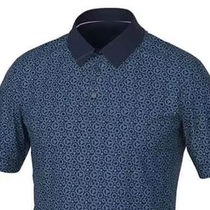 Camisetas de polo de golf de estilo informal con logotipo personalizado al por mayor, camisetas lisas promocionales de manga corta de secado rápido y ajuste Extragrande - Product Image 5