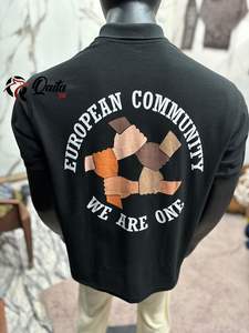 Vente en gros personnalisé Polo pour hommes Chemise polo pour hommes en coton de soie respirant-Chemises de travail professionnelles avec logo imprimé - Product Image 2