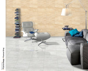 Azulejos de Cerámica de Porcelana de Lujo de 60x60 cm, Acabado Gris Fluence Brillante, Calidad Premium, Azulejos de 600x600 mm para Sala de Estar y Dormitorio - Product Image 3