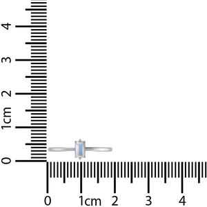 Anillo de Plata de Ley 925, ajuste de punta, piedra lunar arcoíris, forma de Baguette, fiesta de boda clásica, moda Unisex - Product Image 5