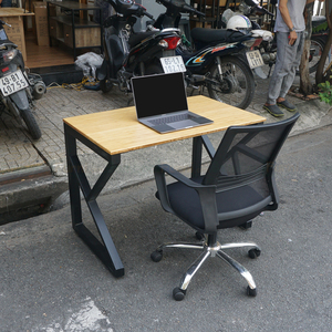 KBamboo Laptop <b>Desk</b> 100x60cm Foldable Wooden with <b>Shelf</b> - Product Image 6