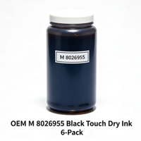 Encre noire tactile OEM M 8026955, lot de 6