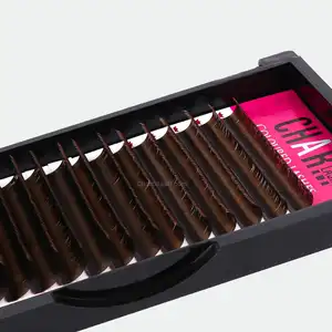 Brown eyelash packaging box packaging tray false eyelash color factory direct price color lashes wholesale supplier OEM ODM