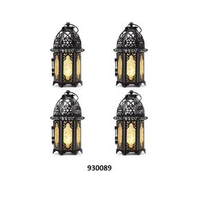 Handcrafted Silver Stainless Steel & Clear Tempered Glass <b>Hurricane</b> Candle Holder for Home Decoration Item Set of 4 Pcs - Product Image 2