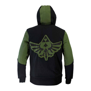 Vente chaude hommes pull décontracté sweat à capuche avec fermeture à glissière avant Streetwear mode pour un usage quotidien printemps teint en plaine - Product Image 2