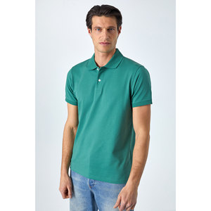 GRIMELANGE MONAGHAN T-shirt à manches courtes boutonné à col polo pour homme, coupe décontractée - Product Image 1