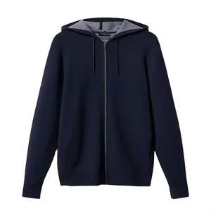 เสื้อฮู้ดผู้ชายแบบกําหนดเองพร้อมคุณสมบัติแห้งเร็วรองรับโลโก้ของตัวเอง เสื้อฮู้ดสวมหัวแบบเปล่าหนาธรรมดา - Product Image 1