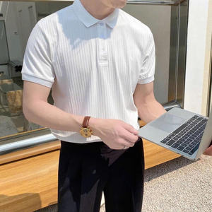 Camisetas para Hombre, Polos con Cuello para Hombre, Algodón Premium, Tejido Acanalado Fresco, Extremadamente Hermosas, Elegantes y con Estilo. - Product Image 3