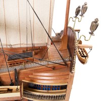 Modèle de bateau en bois HMS Victory, grand modèle de 97 cm, bois peint, objet de collection - Artisanat vietnamien