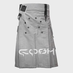 Cosh kilts กระโปรงผ้าฝ้ายสีเทาแบบยุทธวิธี, มีสายรัดเอวที่สามารถปรับได้มีหลายกระเป๋าใช้งานได้ Ci-00020-KB รุ่นต้นกำเนิด - Product Image 4