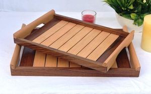 Lot de 2 plateaux de table dernier cri forme et taille personnalisées plateau en bois de qualité exclusive pour plateau de décoration intérieure - Product Image 2