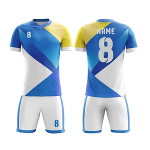 Conjunto de camiseta de fútbol de poliéster unisex, uniformes impresos personalizados de invierno y verano para adultos, venta al por mayor de fábrica - Product Image 4