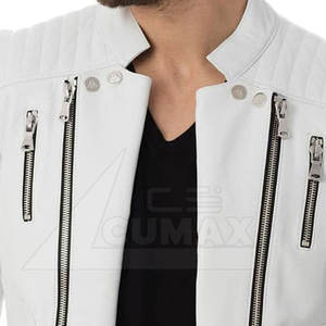 Último estilo al por mayor a prueba de viento hombres chaqueta de cuero superventas impermeable hombres chaqueta de cuero - Product Image 4