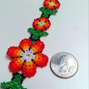 Pulseras de muñeca de cuentas de mujer con diseño de flores hechas a mano de 15 Cms de alta calidad de fabricante indio por HF CRAFTS - Product Image 5