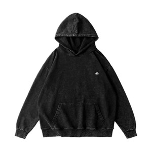 Vente en gros 380gsm pull à capuche lourd délavé à l'acide pour hommes et femmes brodé sur mesure Design unique 100% coton coupe décontractée - Product Image 1