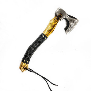 Hacha táctica de doble cabeza de acero de alto carbono, perfecta para cortar, dividir y sobrevivir, viene con Funda de cuero, triangulación de envíos - Product Image 1