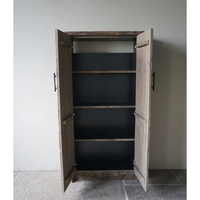 Armoire extensible en bois massif recyclé, design industriel de luxe antique, 2 portes, meubles de salon, H150x75x27cm, en stock