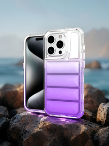 360 completamente protettivo per IPhone 11Pro 14 Plus 13 Pro Max Case in stile dissipazione del calore materiale acrilico in nero blu rosa - Product Image 2