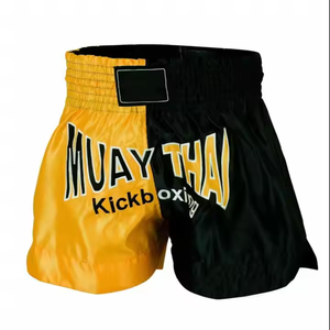 Servicio OEM Sublimación personalizada Muay Thai Shorts 100% Poliéster Último diseño Ropa de artes marciales para adultos y pantalones cortos de boxeo - Product Image 2