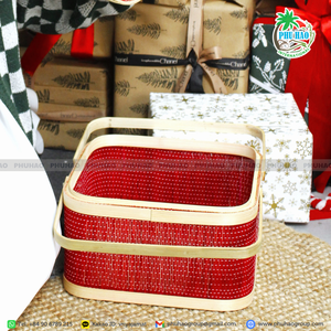 Produit de vente chaud célèbre la durabilité avec de beaux paniers-cadeaux en bambou de haute qualité - Product Image 4