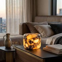 Lampe de table tactile de luxe en marbre, veilleuse de chevet minimaliste nordique, lampe de bureau décorative en marbre pour hôtel, B&B, maison, vente en gros