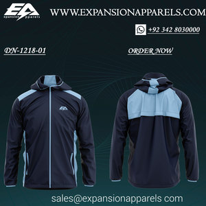 Chaqueta de lluvia de poliéster 100% de alta calidad para hombre, ropa deportiva de invierno lavable, chaqueta acolchada resistente al agua con capucha de manga larga - Product Image 4