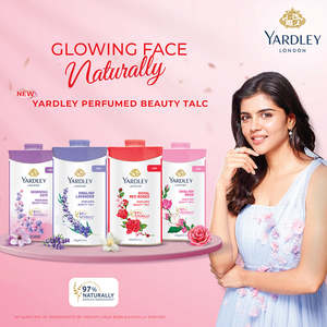 Yardley London Royal Red Roses, talc de beauté écologique luxueux parfumé, 100 g/250 g, poudre pour le corps parfumée aux fleurs pour femmes - Product Image 3
