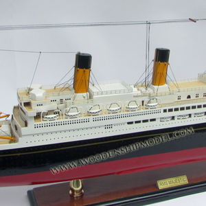 RMS MAJESTICS-modelo de barco, Crucero de madera, artesanía - Product Image 1
