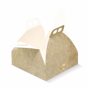 Personalized Sweet Colored Cake <b>Boxes</b> with Handle Recycled Materials Glossy or Matt Lamination Embossing - Product Image 4