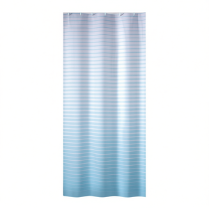 Cortina de ducha de tela ORIZZONTI Celeste TTE 1301 1230 (120x200cm) para Gedy, diseño elegante para su baño - Product Image 2