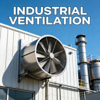 Ventilateur axial antidéflagrant 380V en acier inoxydable pour l'industrie chimique et la ventilation des entrepôts