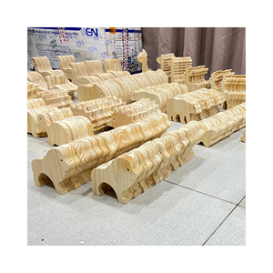 Wooden Animals for Kids DIY Hand Painted Accessories Wall Art Hanging Decoration With Multi <b>Shapes</b> Made in Vietnam - Product Image 3